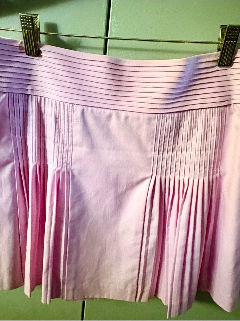 J. Crew Light Pink Pleated Mini Skirt